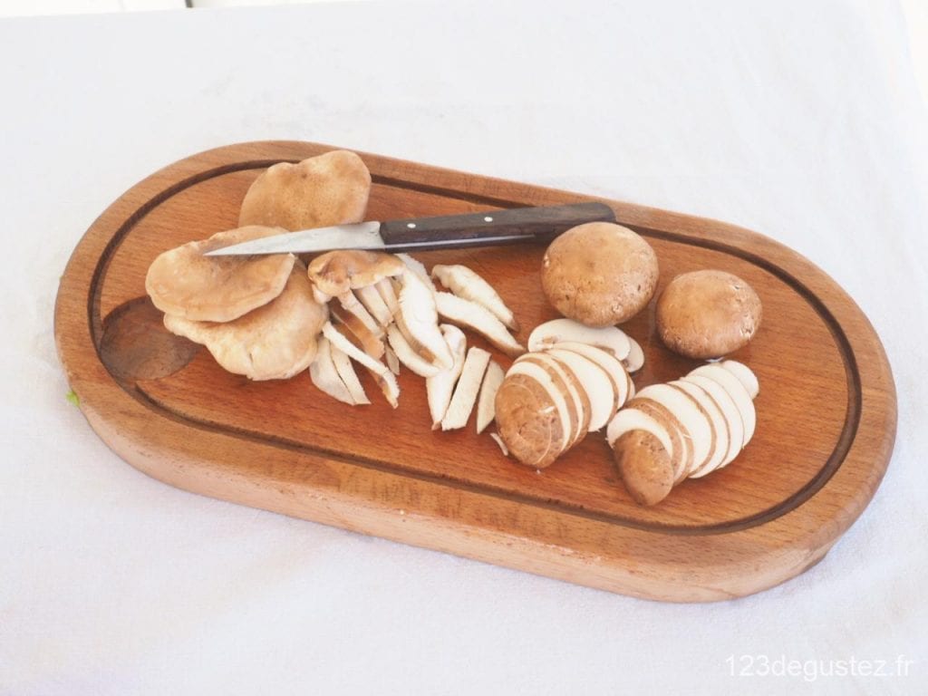 soupe au poulet et shiitake