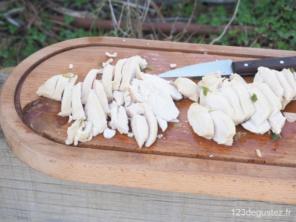 soupe au poulet et shiitake