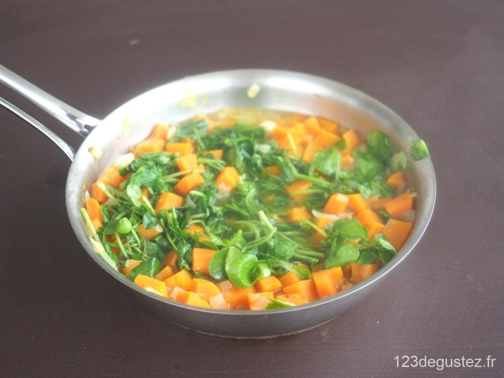 soupe de cresson et patate douce