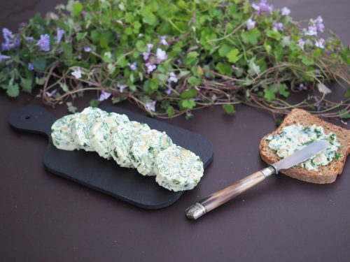 beurre à l'ail des ours et aux noix