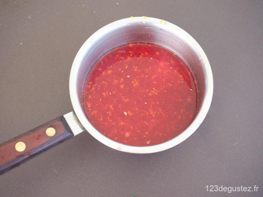 sauce orange sanguine et gingembre