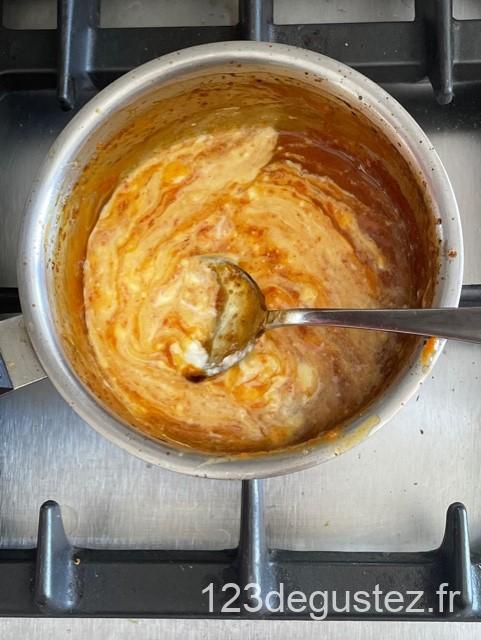 sauce orange sanguine et gingembre