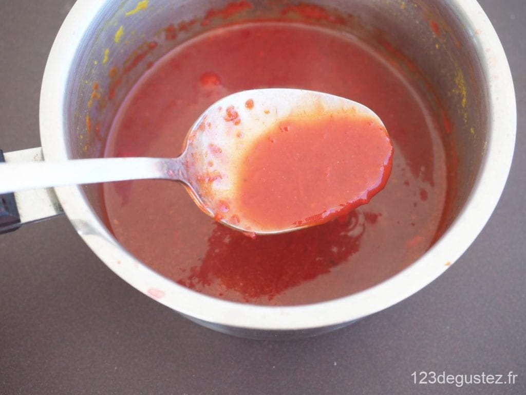 sauce orange sanguine et gingembre
