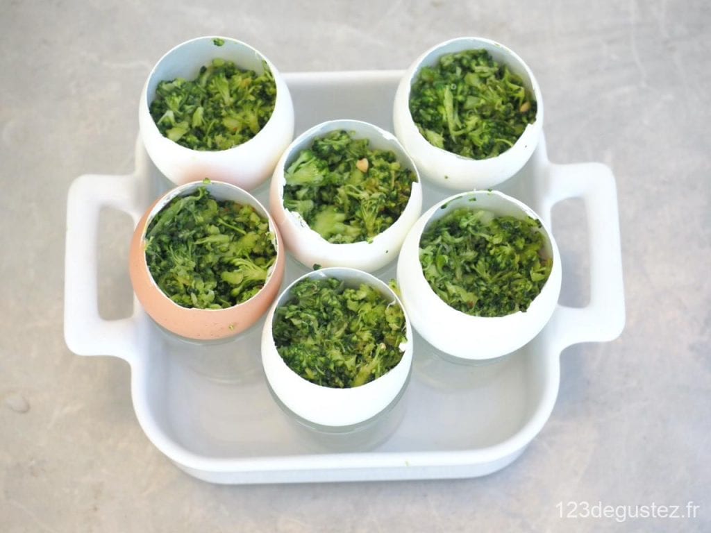 verrines en coquille d'oeuf