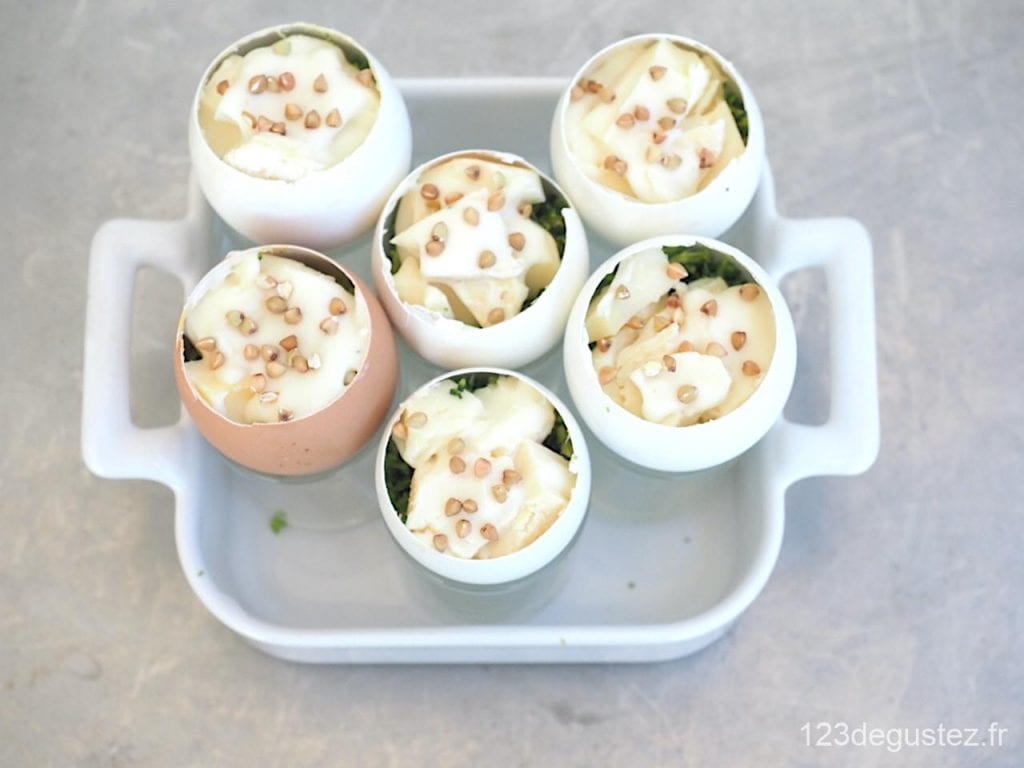 verrines en coquille d'oeuf