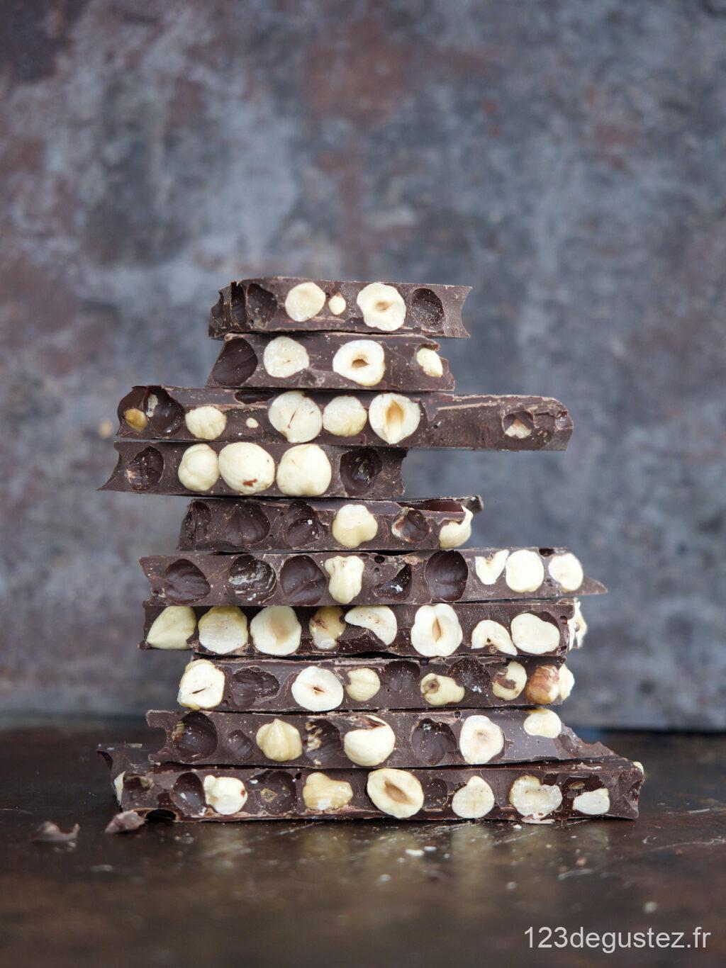 chocolat amer aux noisettes maison