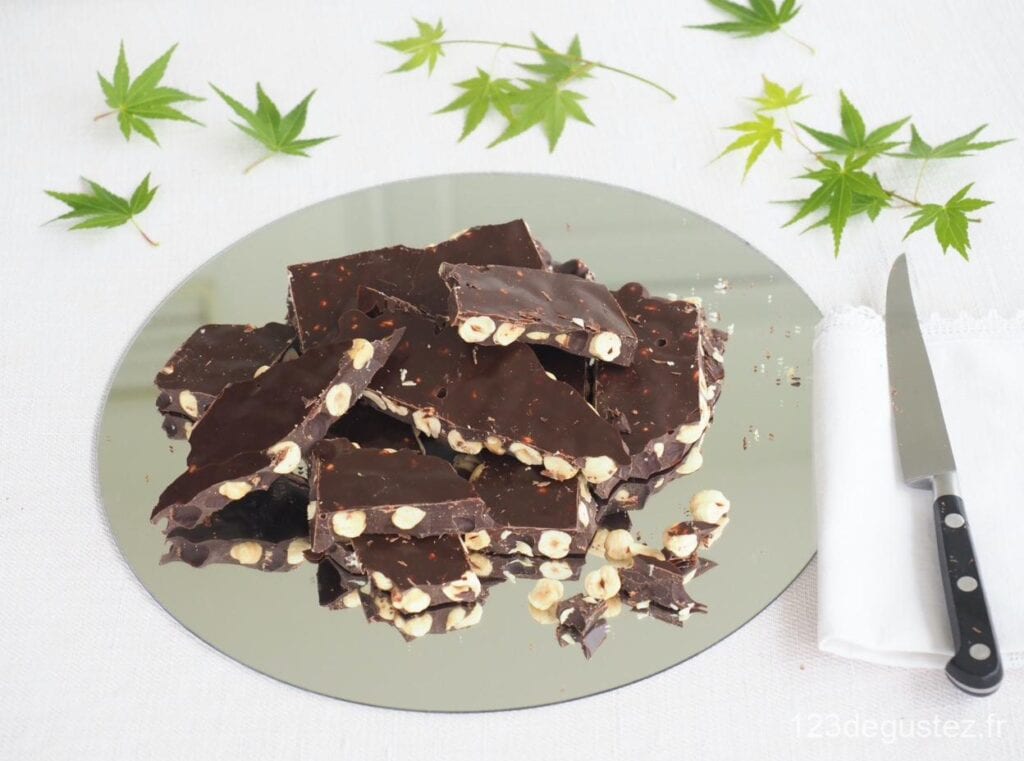 chocolat amer aux noisettes maison