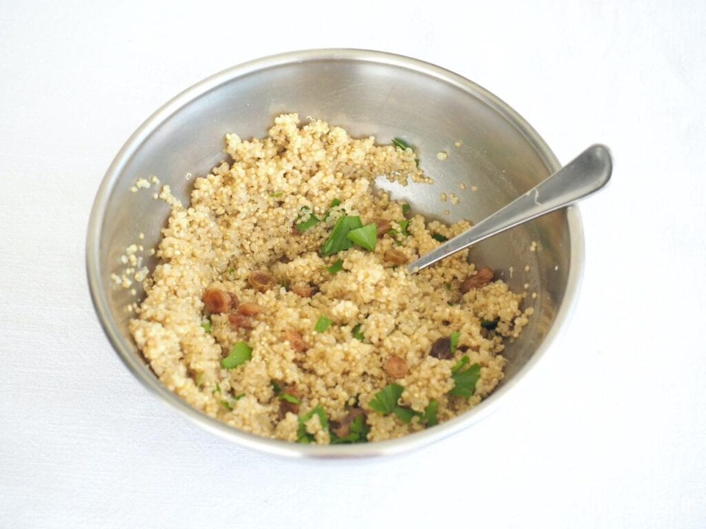 salade de quinoa aux oignons confits