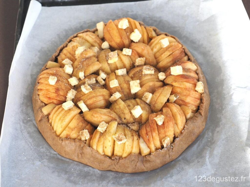 tarte aux pommes épicée