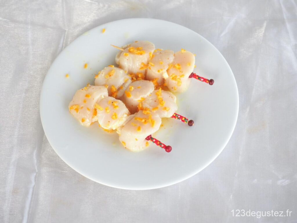 Salade de saint-Jacques aux agrumes