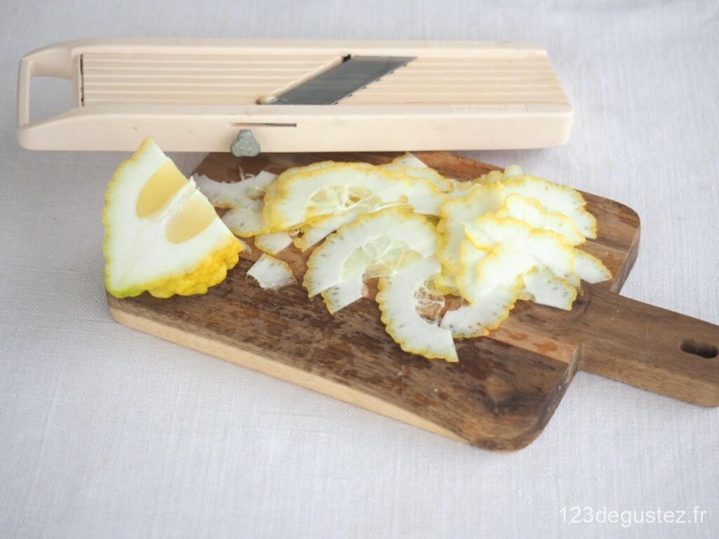 carpaccio de cédrat