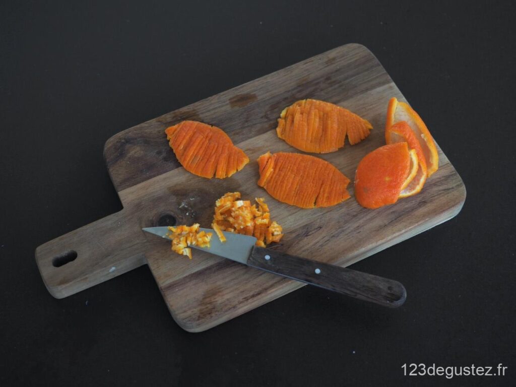 zeste de clémentines 