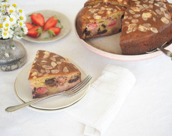 gateau banane fraise