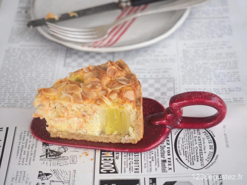 tarte poireau et truite fumée