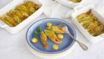 fleurs de courgette farcies aux 3 fromages