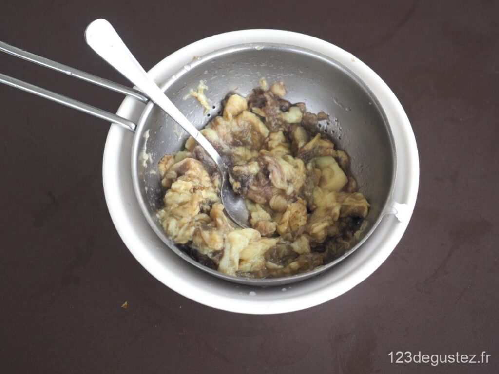 écrasé d'aubergine