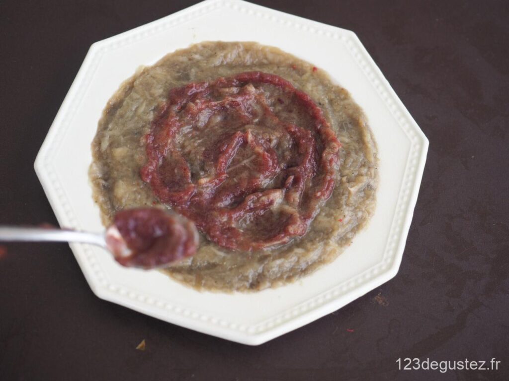 écrasé d'aubergine à l'orientale