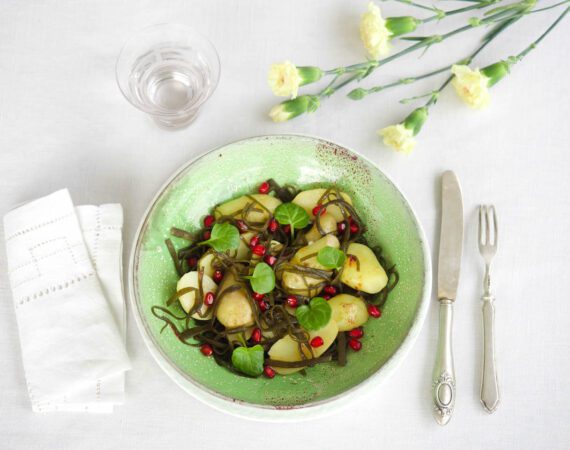 salade d'algues et pommes de terre