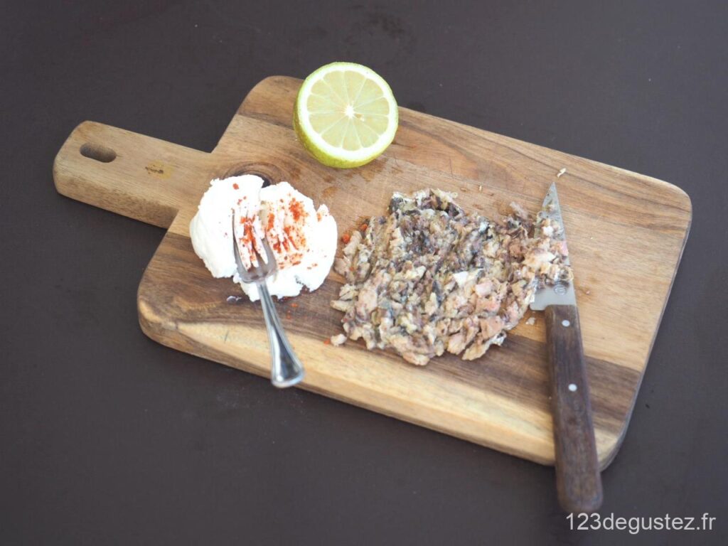 tartare d’algues et sardine