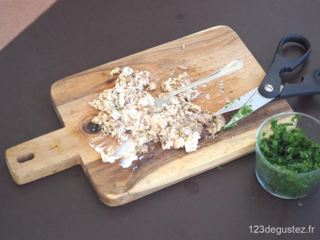 tartare d’algues et sardine