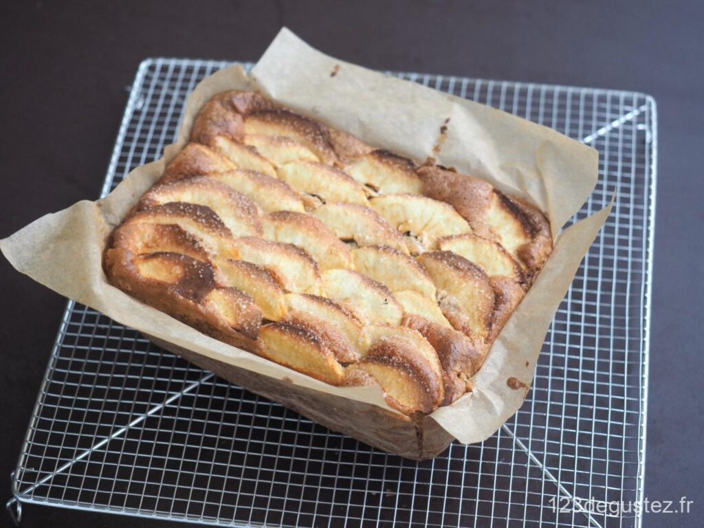 gateau pomme et noix