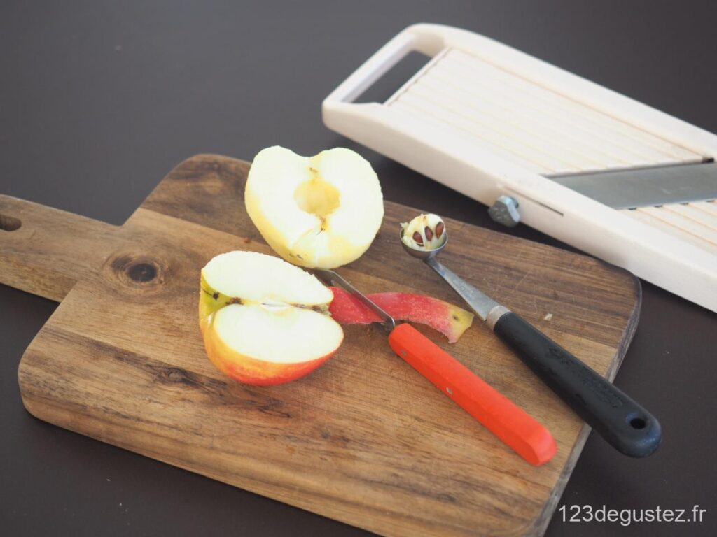 gateau noix et pomme