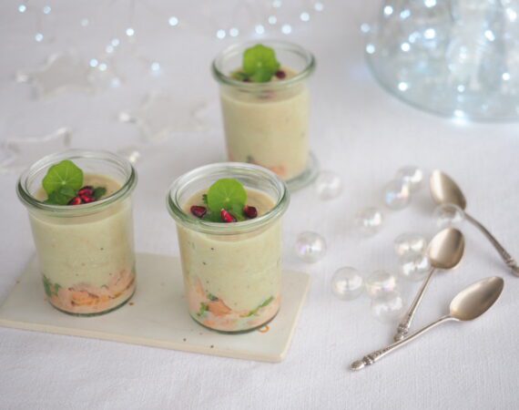 crème d'endives à la truite
