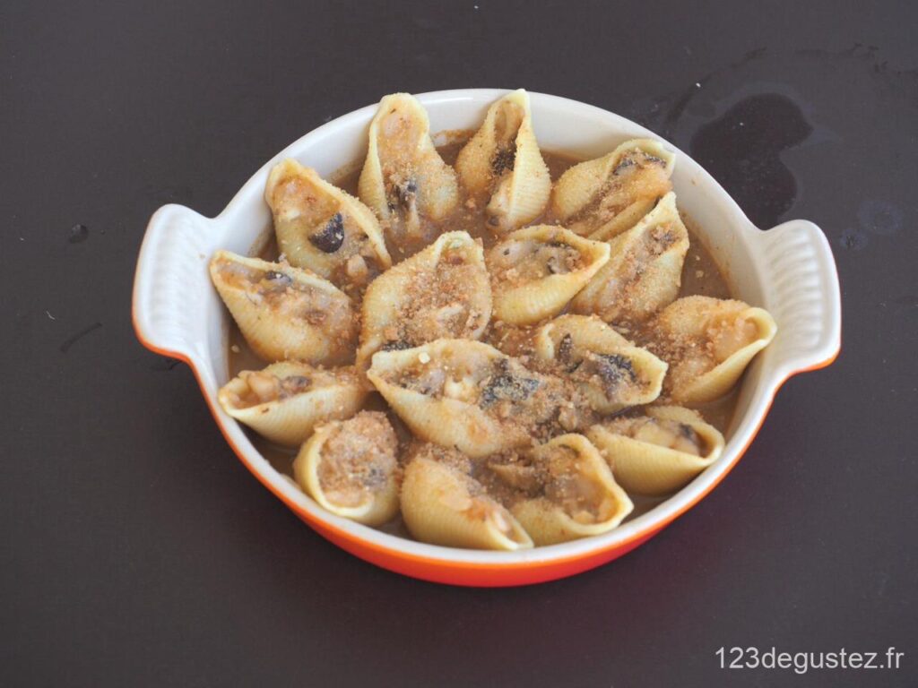 conchiglioni farcis au poisson