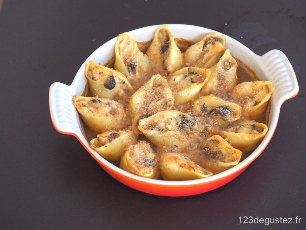conchiglioni farcis au poisson