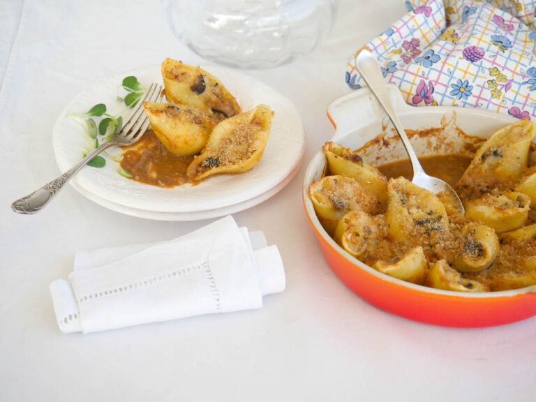 conchiglioni farcis au poisson