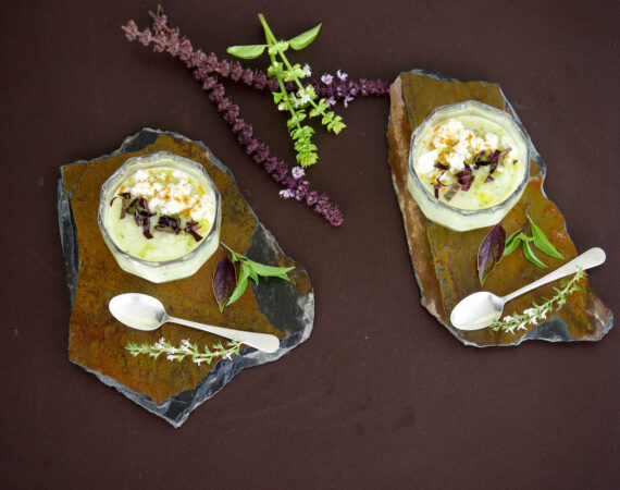 gaspacho concombre basilic