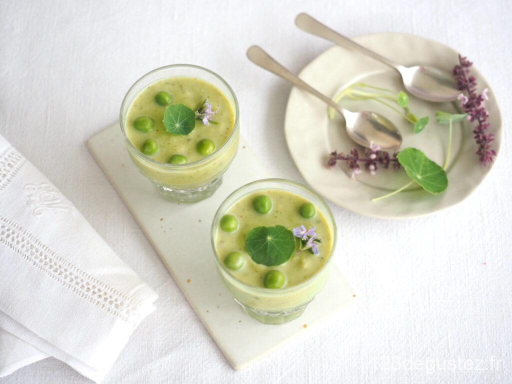 gaspacho vert au basilic