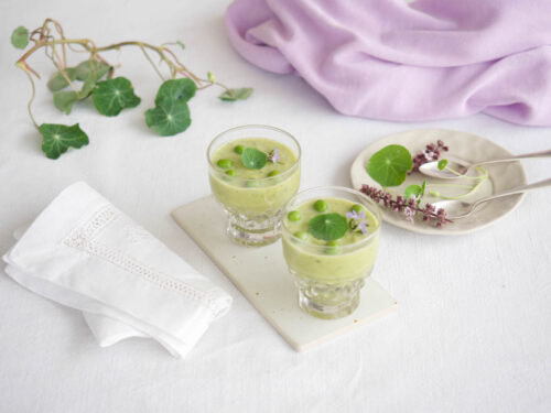 gaspacho vert au basilic