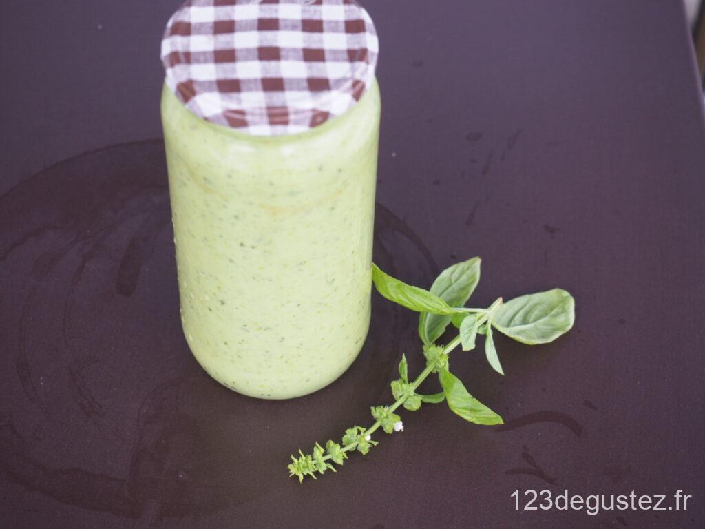 gaspacho vert au basilic