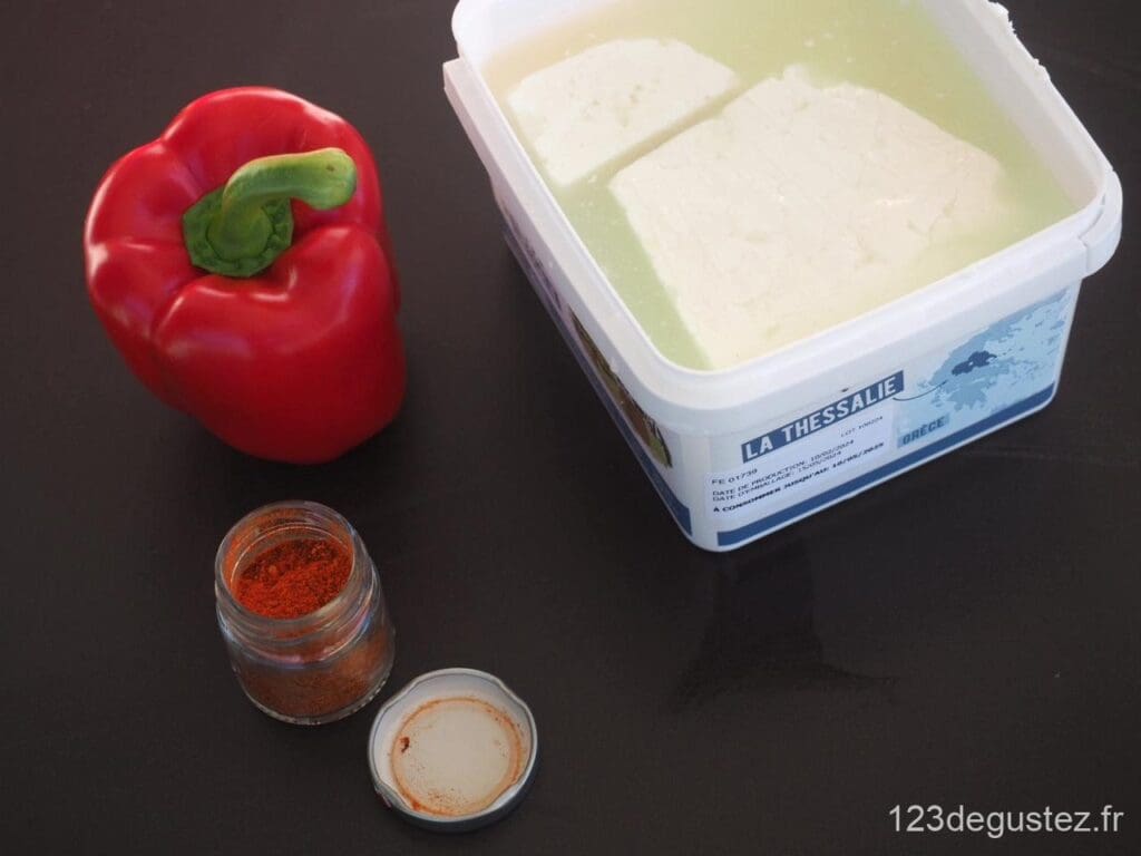 Tartinade de féta pimentée
