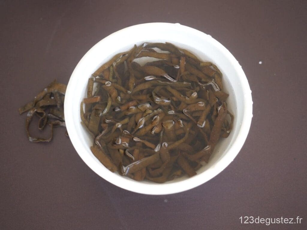 Tagliatelles de courgette aux algues