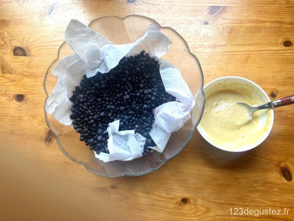 tarte aux myrtilles sauvages