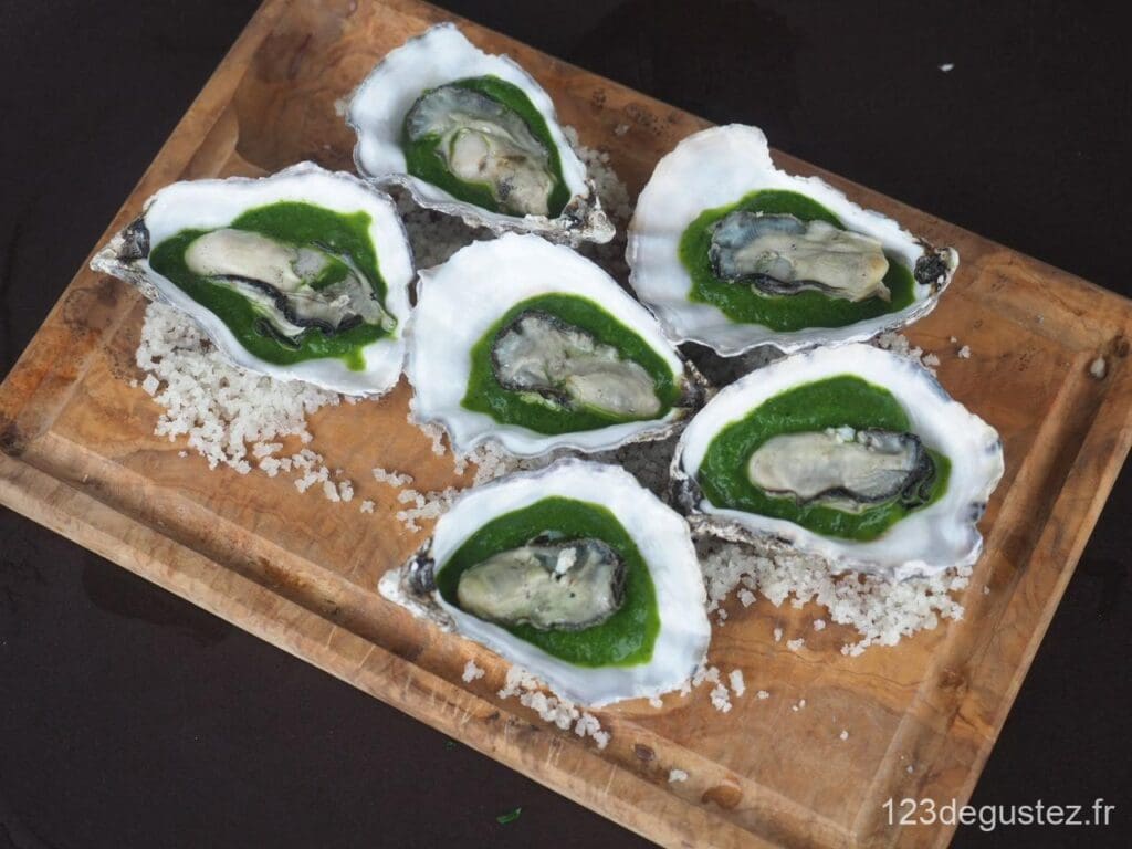 Huitres au cresson