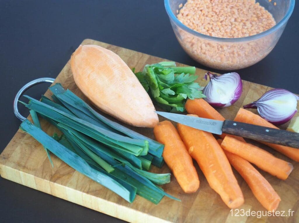 soupe lentille corail