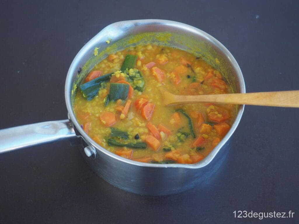 soupe lentille corail