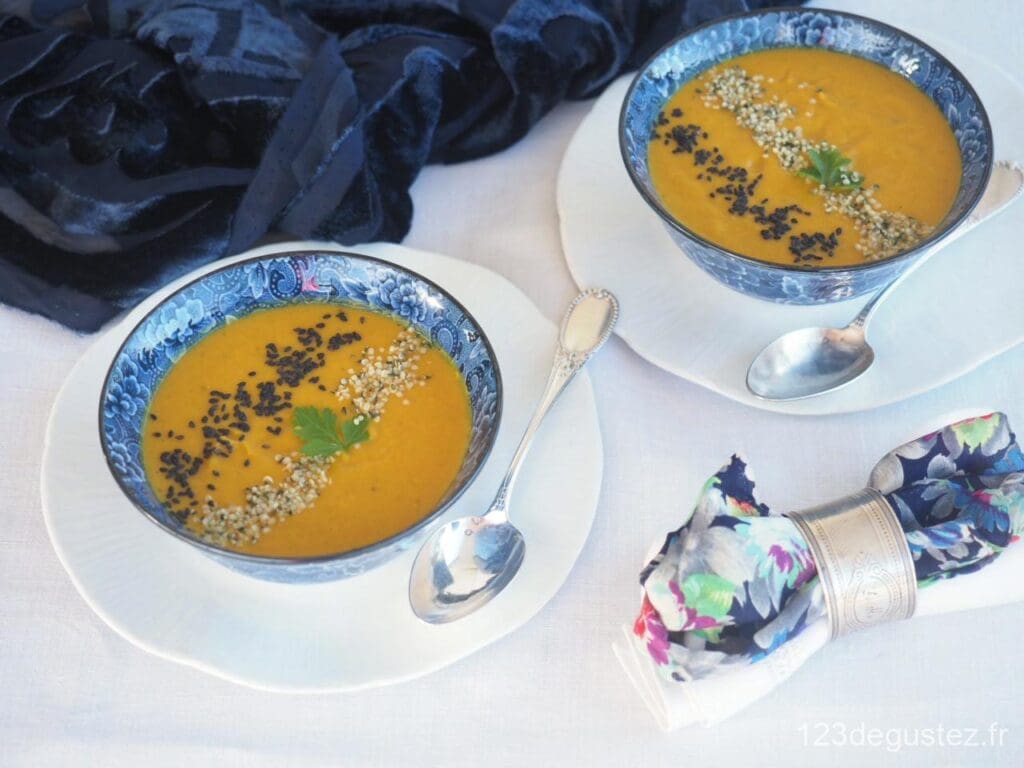 soupe lentille corail à l'orientale