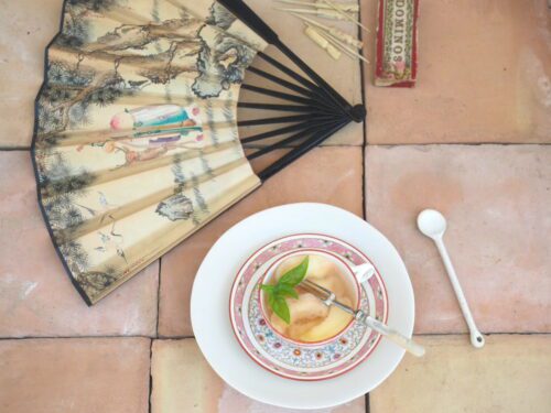 soupe de pêches au basilic