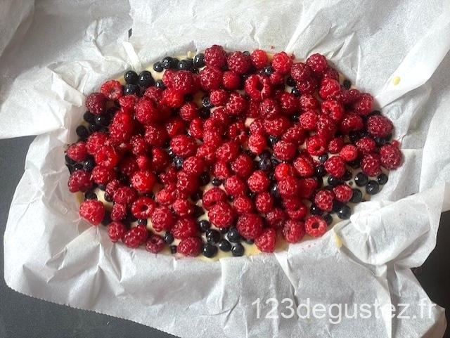 gateau moelleux fruits des bois
