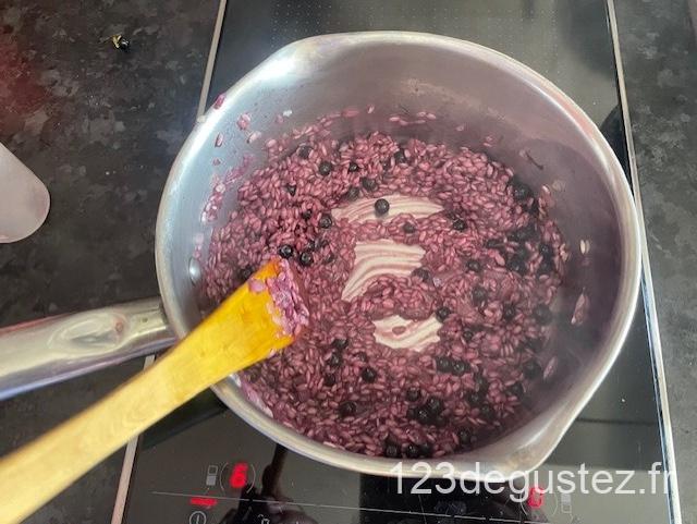 risotto aux myrtilles