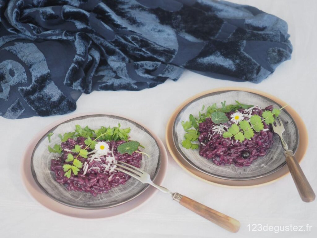 risotto aux myrtilles