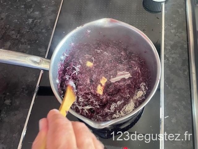 risotto aux myrtilles