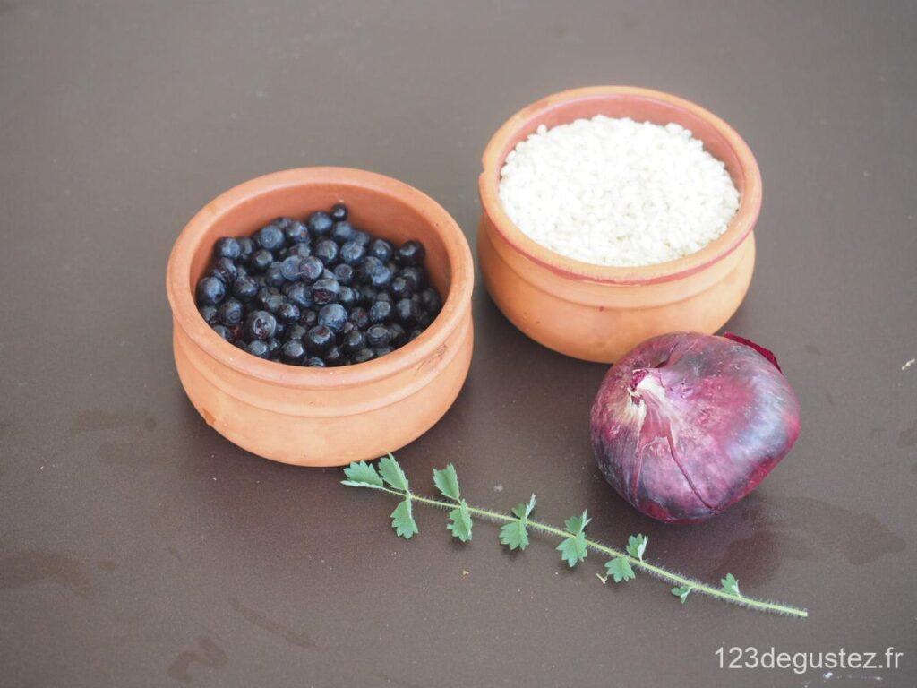 risotto aux myrtilles