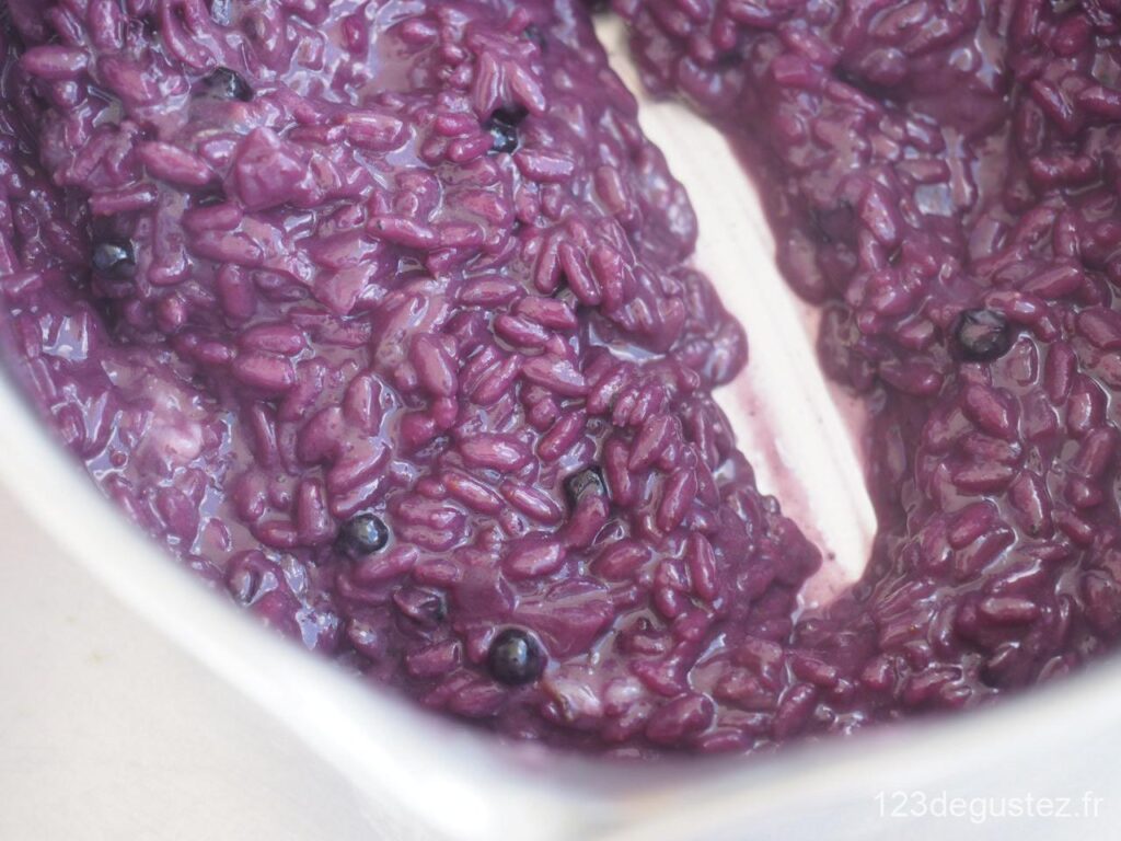 risotto aux myrtilles