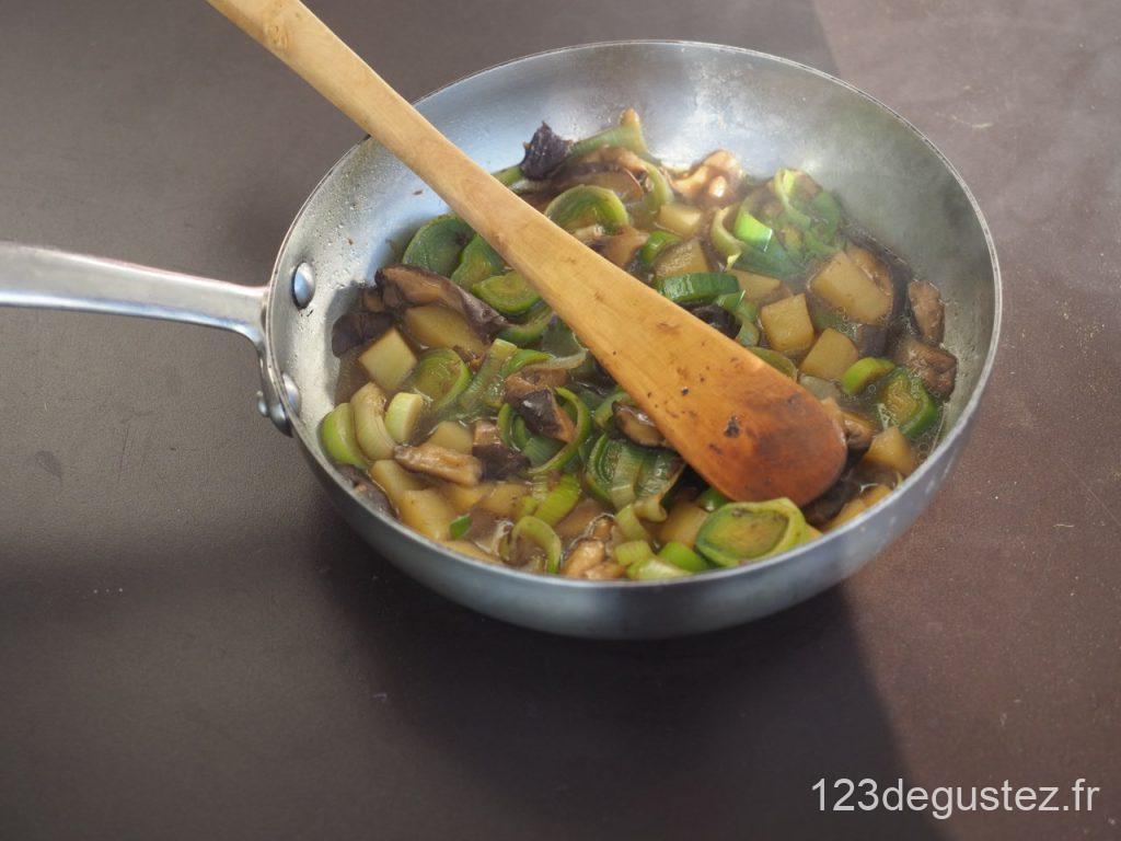 soupe légumes champignons