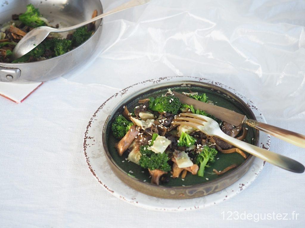 Champignons sauvages aux ravioles